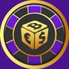 Playfina Telegram channel logo featuring a gold dice with cryptocurrency inside it